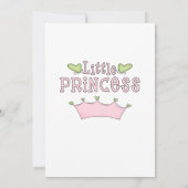 ガールズプリンセス&コーチバースデーパーティーの招待状 招待状 (裏面)