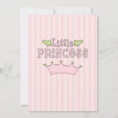 ガールズプリンセス&コーチバースデーパーティーの招待状 招待状 (裏面)