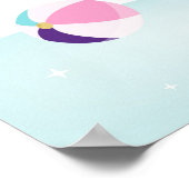 ガールズプールパーティーアイスクリーム誕生日ウェルカム ポスター (角)