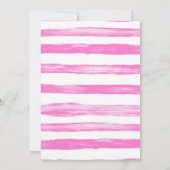 ガールズプールパーティーユニコーンフラミンゴフロート誕生日 招待状 (裏面)