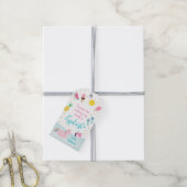 ガールズプールパーティー誕生日サンキュー ギフトタグ (より糸付き)