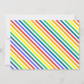 ガールズプールパーティー誕生日パーティーへの招待 サンキューカード (裏面)