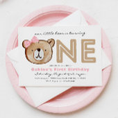 ガールズベアーファースト誕生日招待状 招待状