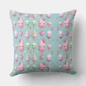 ガールズベッドルームデコポップ・アートのールオン&チルアイスポップ・アートの クッション (裏面)