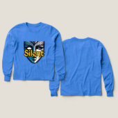 ガールズベラ+キャンバストライブレンド長袖シャツ、そう (デザイン 正面＆背面)