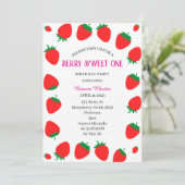 ガールズベリパーソナライズされたースウィートワン招待状 招待状 (スタンド正面)