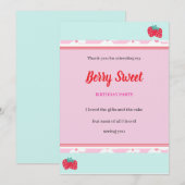 ガールズベリースウィートパーティーフラットユーカード サンキューカード (正面/裏面)