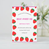 ガールズベリースウィートワンフラットユー感謝していカード サンキューカード (スタンド正面)