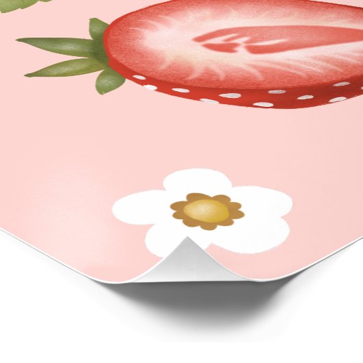 ガールズベリーファーストキッズファースト誕生日ウェルカムサイン ポスター (コーナー)