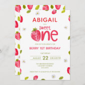 ガールズベリー最初の誕生日 招待状 (正面/裏面)
