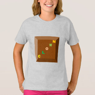ガールズベーシックTシャツアッシュデザインピエロ Tシャツ
