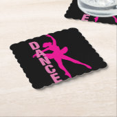 ガールズホットピンクバレリナダンス ペーパーコースター (アングル)