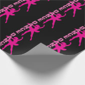 ガールズホットピンクバレリナダンス ラッピングペーパー (角)