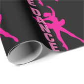 ガールズホットピンクバレリナダンス ラッピングペーパー (ロールコーナー)
