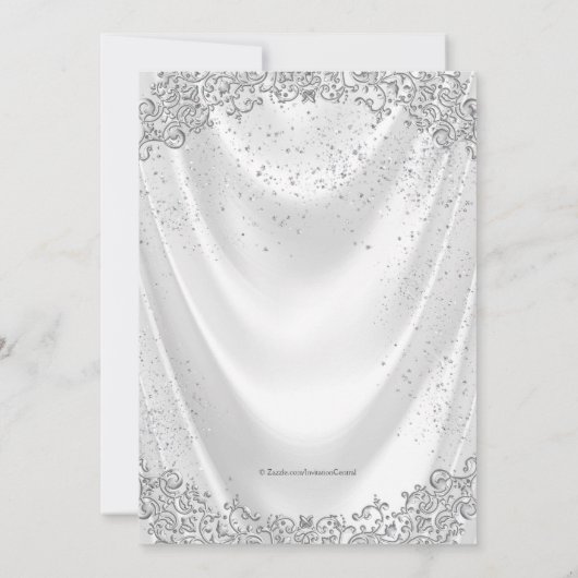 ガールズホワイトサテン第一聖餐式 招待状 (裏面)