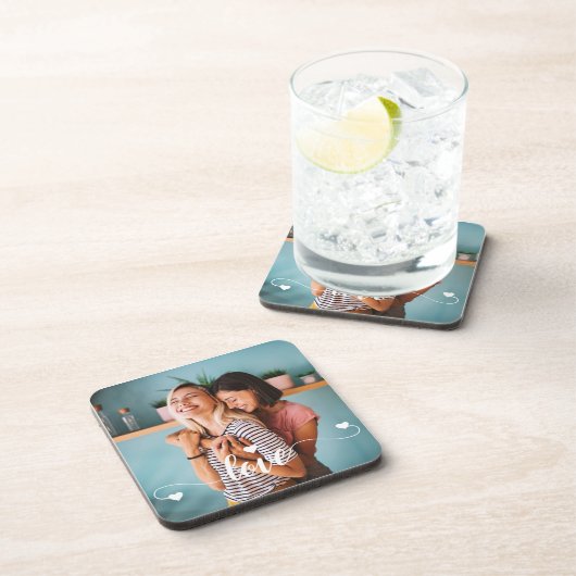 ガールズホワイトラブスクリプトとハートバレンタイン コースター (右側)