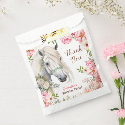 ガールズホースバースデーパーティーピンクフローラ フェイバーバッグ (封をした状態)
