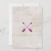 ガールズボホティペ誕生日招待状 招待状 (裏面)