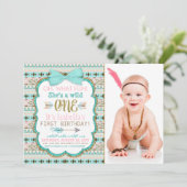 ガールズボホトライバルワイルドワン1歳パーティー 招待状 (スタンド正面)