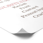 ガールズボホフローラバニー1st誕生日マイルストーン ポスター (角)