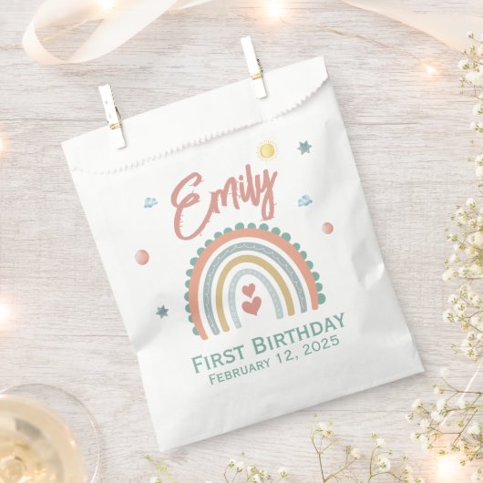 ガールズボホ誕生日魔法 フェイバーバッグ (クリップ留めされた状態)