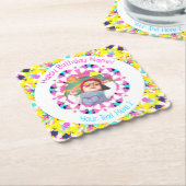 ガールズボーイズハッピーバースデースカスタムターの年齢写真 ペーパーコースター (アングル)