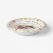ガールズボーイズ秋秋ハッピーバースデーカスタム写真 ペーパーボウル (傾斜あり)