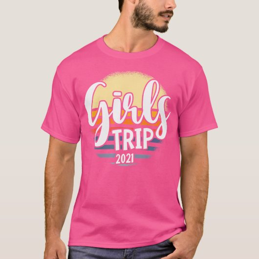 ガールズマウンテン登山ハイキング Tシャツ (正面)