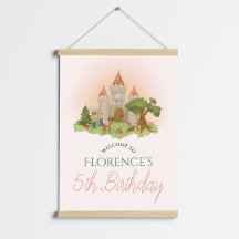 ガールズマジカルフェアユタレ子供の誕生日ウェルカムサイン