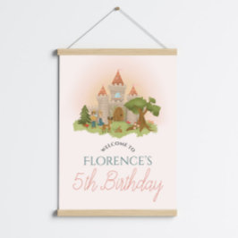 ガールズマジカルフェアユタレ子供の誕生日ウェルカムサイン ポスター