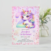 ガールズマジカルユニコーン2nd誕生日パーティー 招待状 (スタンド正面)