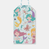 ガールズマーメイドバースデーパーティーメッセージカード ギフトタグ (裏面)