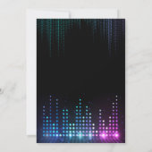 ガールズミュージカルグロー誕生日招待状 招待状 (裏面)