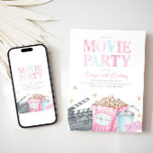 ガールズムービーパーティの招待状 招待状