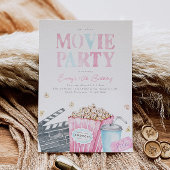 ガールズムービーパーティの招待状 招待状