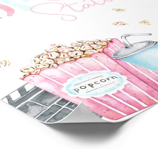 ガールズムービーパーティーポップコーンサイン ポスター (角)