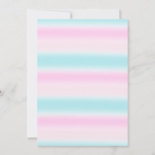 ガールズユニコーンアンドスターズ誕生日招待状 招待状 (裏面)