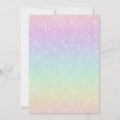 ガールズユニコーンバースデーパーティ招待状 招待状 (裏面)