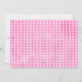 ガールズユニコーンフォト誕生日招待状 招待状 (裏面)