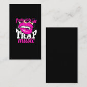 ガールズラかわいらしブトラップミュージックヒップホップ踊りウーマン 名刺 (正面/裏面)