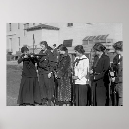 ガールズライフルチーム， 1916 ポスター (正面)