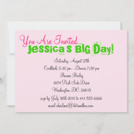 ガールズライフ招待状 招待状