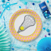 ガールズラクロスチームレッド ペーパープレート (パーティー)