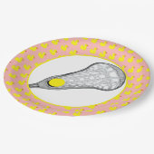 ガールズラクロスチームレッド ペーパープレート (アングル)