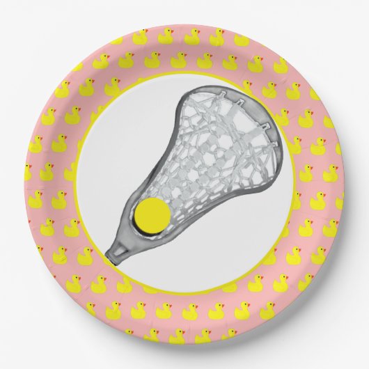 ガールズラクロスチームレッド ペーパープレート (正面)