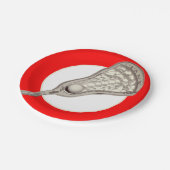 ガールズラクロスチームレッド ペーパープレート (アングル)