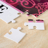 ガールズラクロスフローティングバラハート ジグソーパズル (側面)