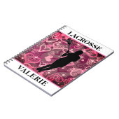 ガールズラクロスフローティングバラハート ノートブック (左側)