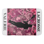 ガールズラクロスフローティングバラハート バスマット (正面)