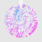 ガールズラクロスブライトピンク絞り染めオーナメント オーナメント (裏面)